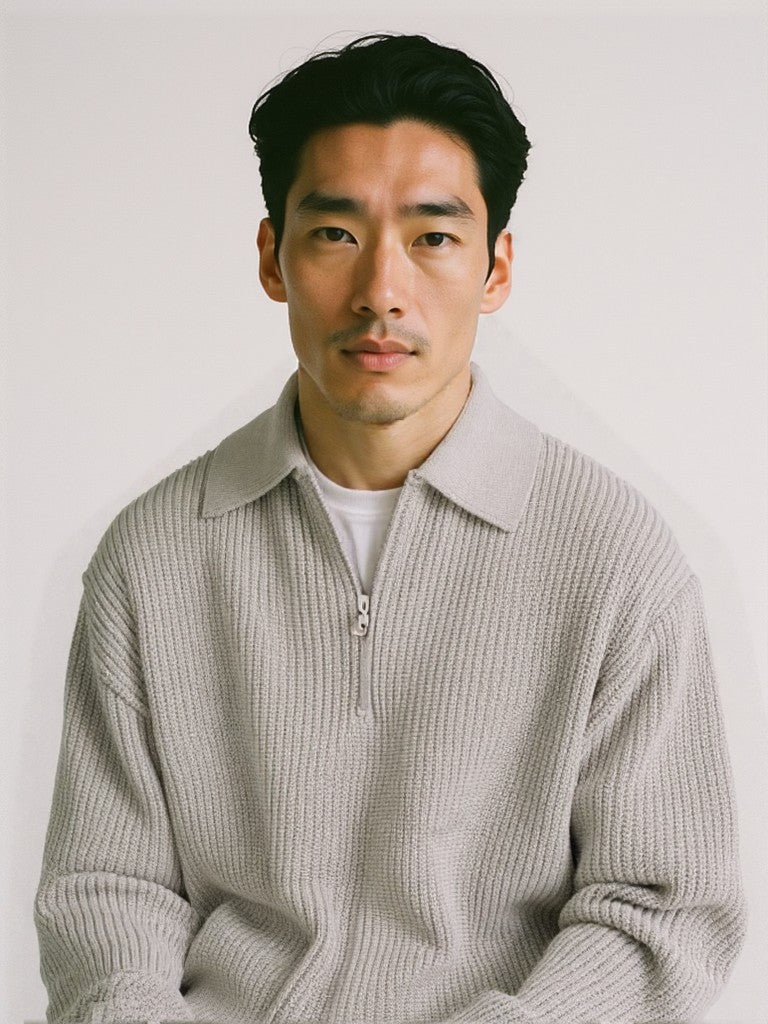 סוודר חצי ריצרץ