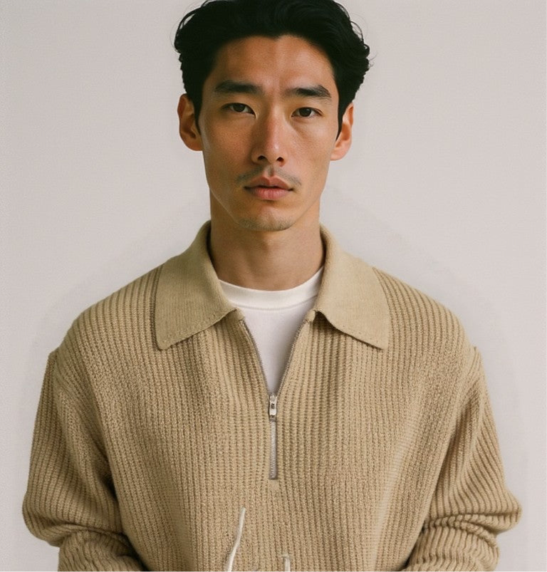 סוודר חצי ריצרץ