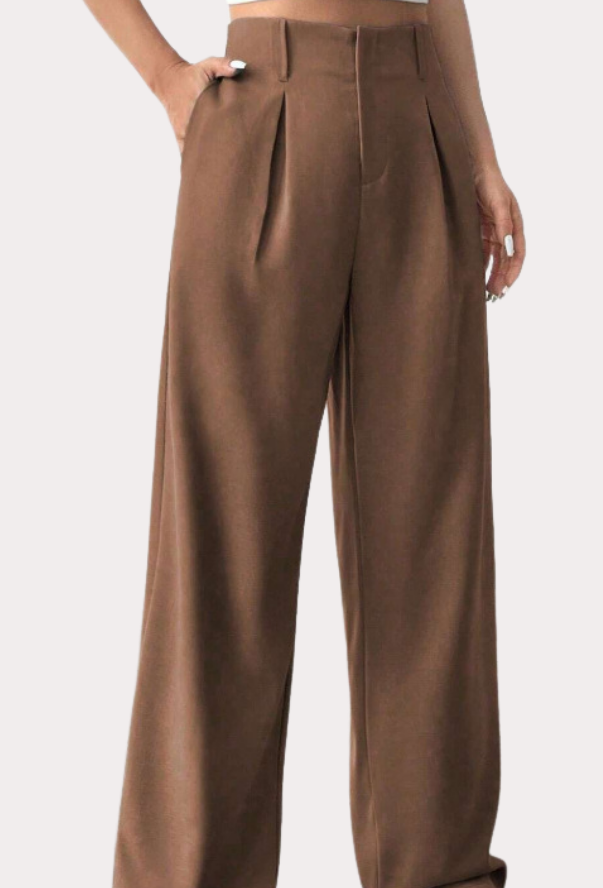 מכנס mom class Brown