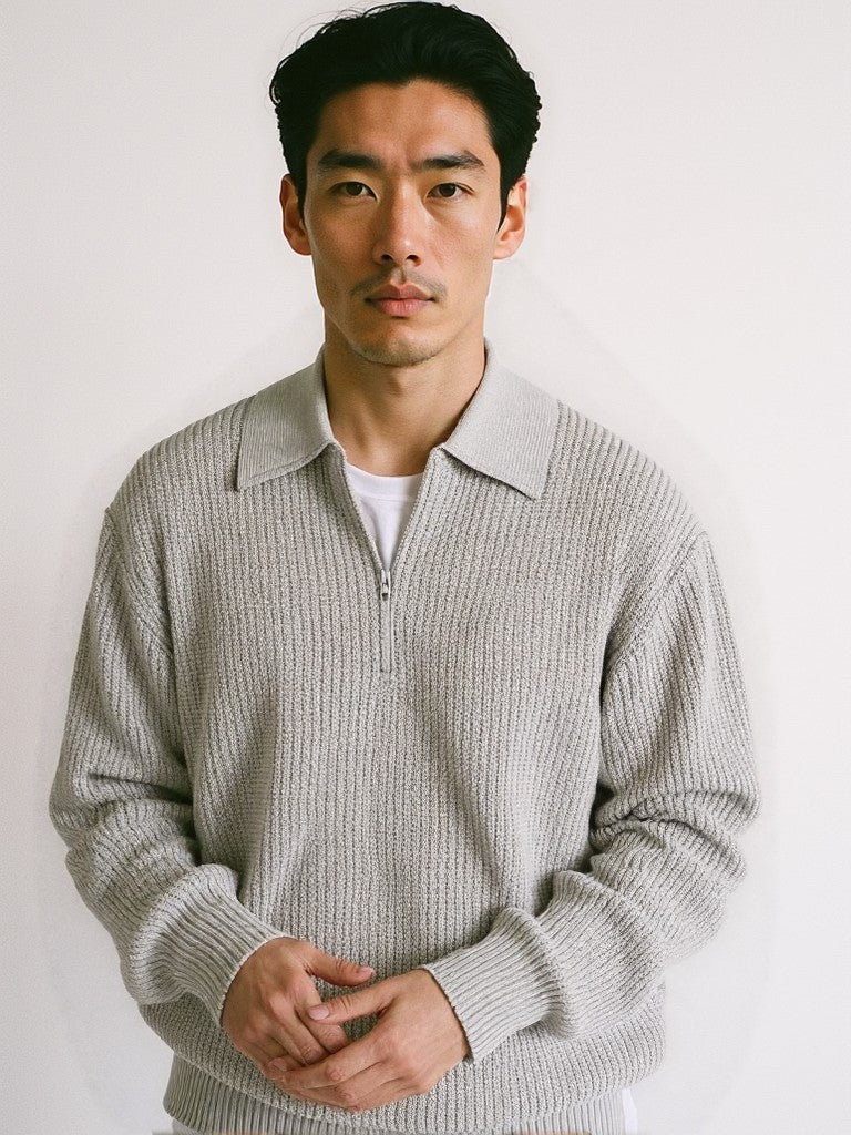 סוודר חצי ריצרץ