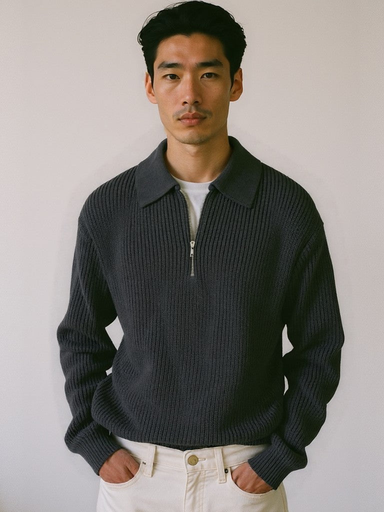 סוודר חצי ריצרץ