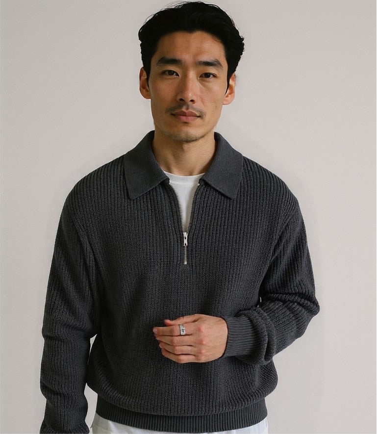 סוודר חצי ריצרץ